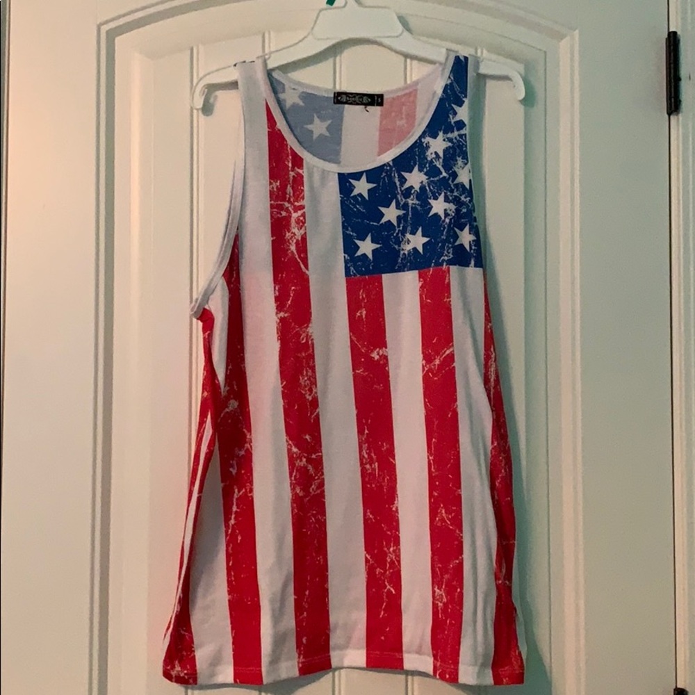American Flag Tank Top